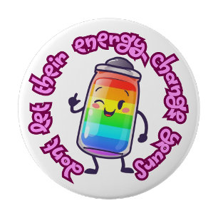 Botón de pin de energía positiva