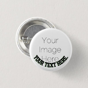 Botón de Pin de Foto Personalizada – texto Diverti