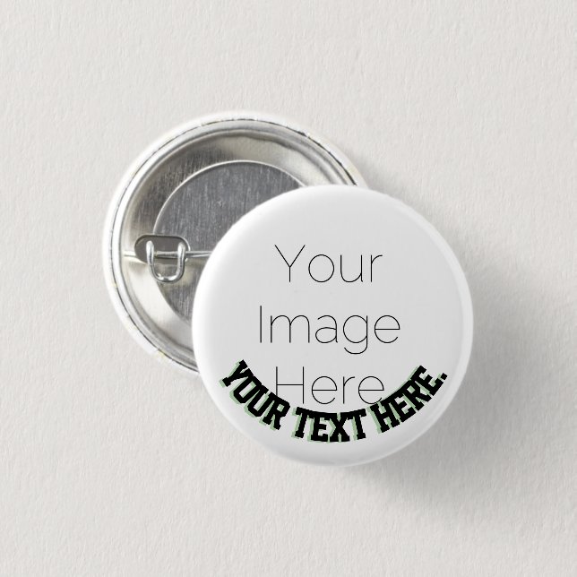 Botón de Pin de Foto Personalizada – texto Diverti (Anverso y reverso)