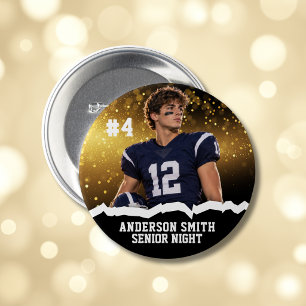 Botón de Pin de Fútbol con Foto Personalizada para