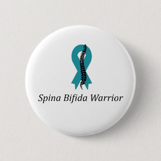 Botón De Pin De Guerrero Spina Bifida Con Cinta Ve