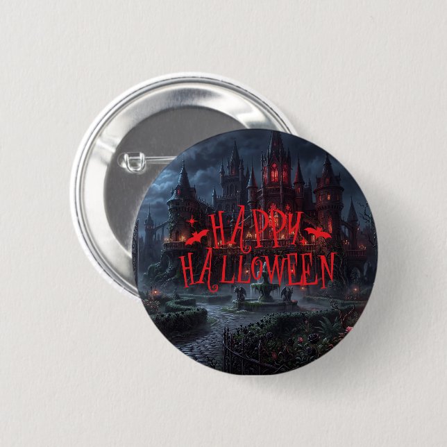 Botón de Pin de Halloween (Anverso y reverso)