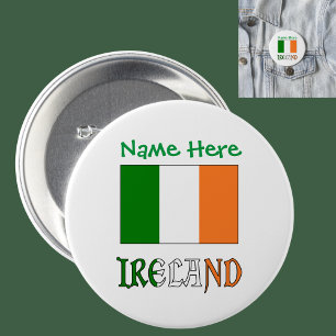 Botón de Pin de la Bandera de Irlanda Herencia LGB