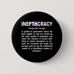Botón de Pin de la Ineptocracia de la Administraci