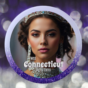 Botón de Pin de Lujo Purple Haze Personalizado par