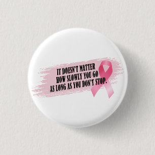 Botón de pin de sensibilización sobre el cáncer