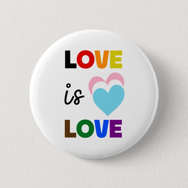 Botón de pin "EL AMOR ES AMOR" (Anverso)