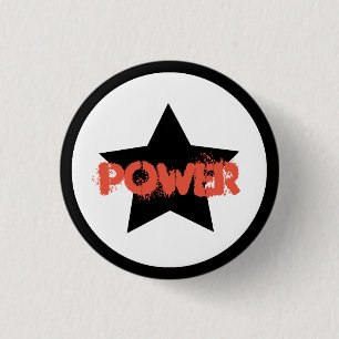 Botón de Pin Estrella de Poder Líder de Equipo
