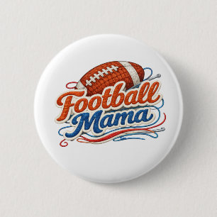 Botón de Pin Mamá de Fútbol