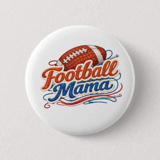 Botón de Pin Mamá de Fútbol (Anverso)