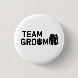 Botón de Pin para la Fiesta de Boda del Equipo del