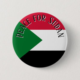 Botón de Pin para la Paz en Sudán Solidaridad y Co