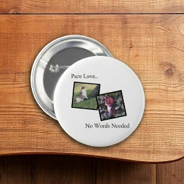 Botón de Pin Personalizable para Mascotas