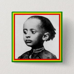 Botón de Pinback de la insignia de Rastafari Lij
