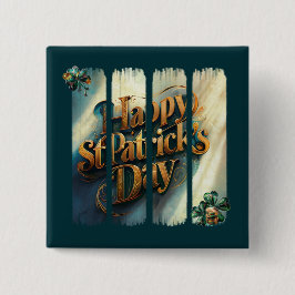 botón de pincel vertical Happy St Patrick's Day