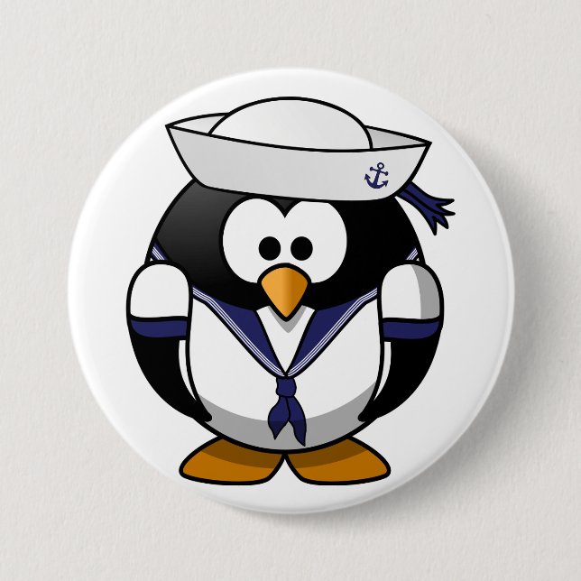 Botón de Pingüino Marinero (Anverso)