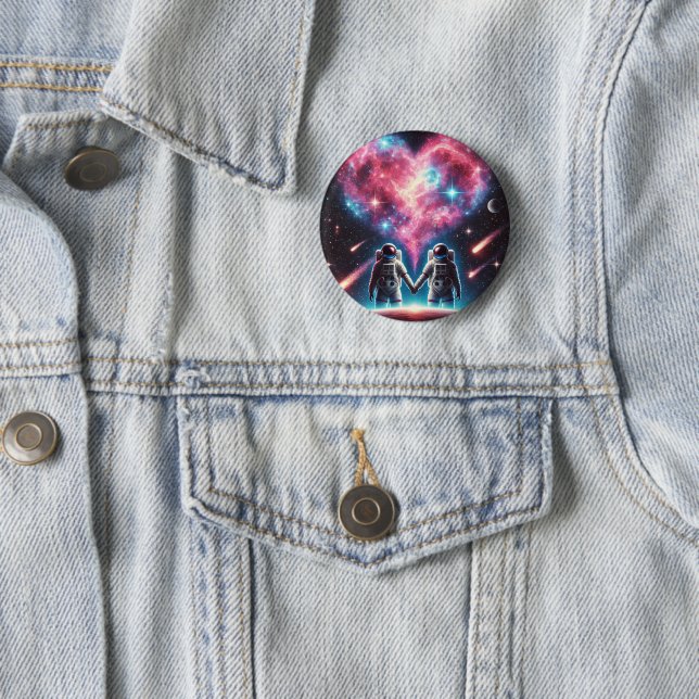 Botón de pinza de astronauta romántico (In situ)