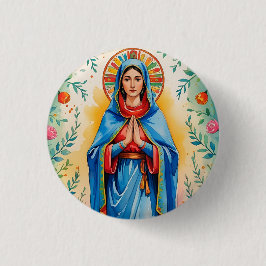 botón de pinza de Santa María del personalizado