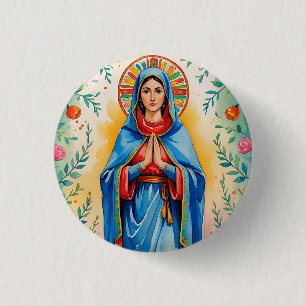 botón de pinza de Santa María del personalizado