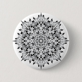 Botón de plata del blanco de la llama