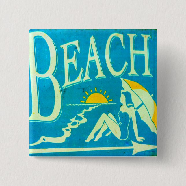 botón de playa azul (Anverso)