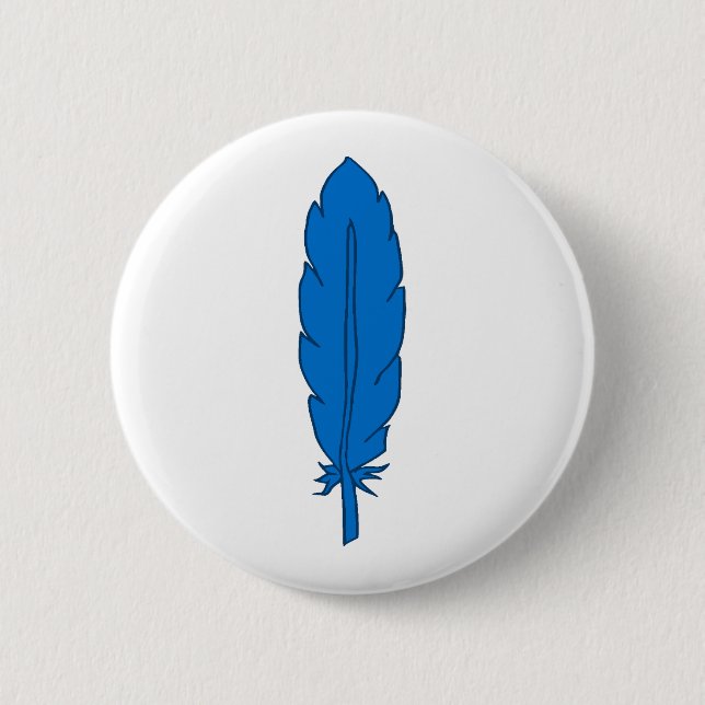 botón de pluma azul de clan SCA (Anverso)