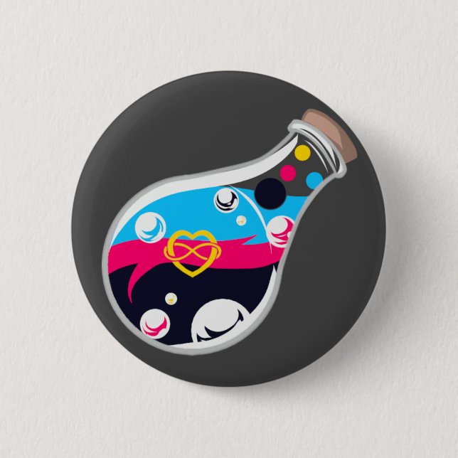 Botón de posición de Orgullo Poliamorio (Anverso)