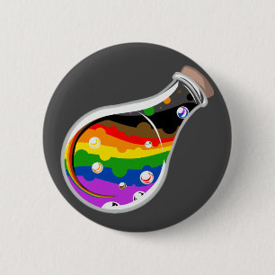 Botón de posición del orgullo arco iris