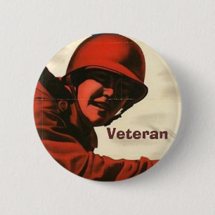 Botón de póster de cosecha de vintage de la Segund