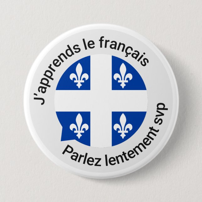 botón de principiante en francés de Quebec (Anverso)