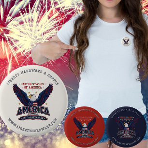 Botón de promoción comercial personalizado USA 250