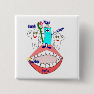 Botón de Promoción de Higiene Dental