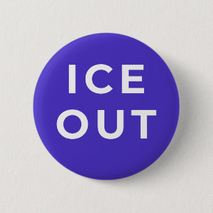 Botón de protesta ICE OUT Justicia migratoria au