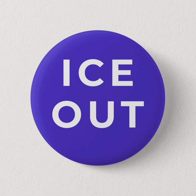 Botón de protesta ICE OUT | Justicia migratoria au (Anverso)