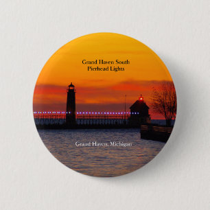 botón de puesta de sol de las luces de Grand Haven