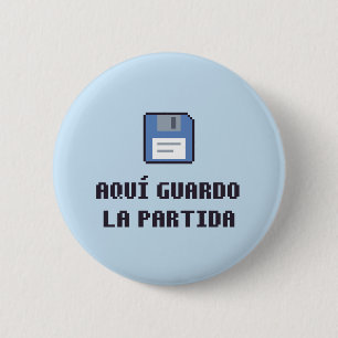 Botón de punto de guardado catalán neurodivergente