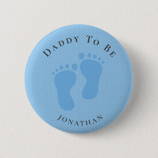 Botón de puntos azules (Boy) de papá personalizado
