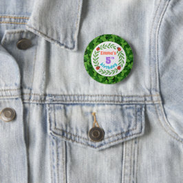 botón de quinto cumpleaños del Personalizado Cute