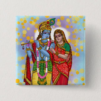 Botón de Radha Krishna