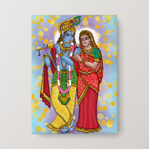 Botón de Radha Krishna