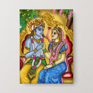 Botón de Radha Krishna