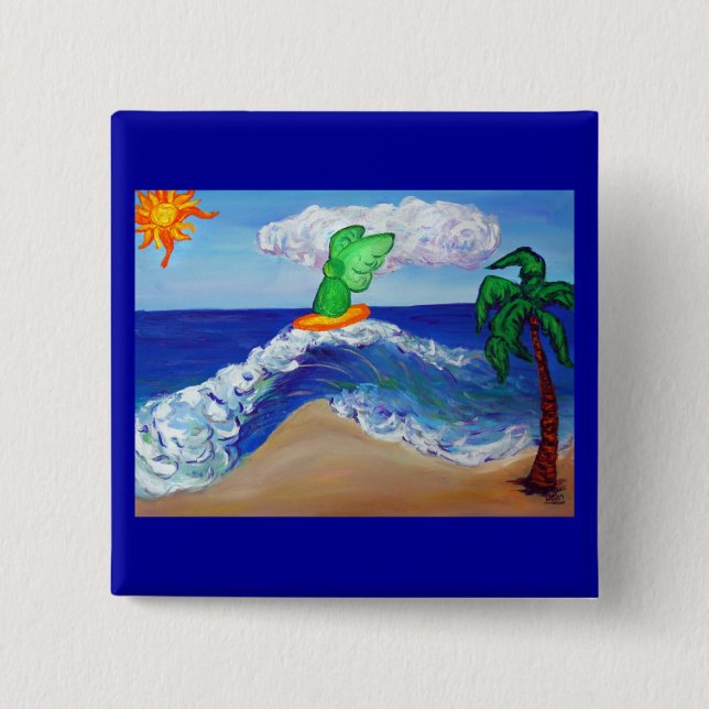 Botón de Rafael Angel de Surfing (Anverso)