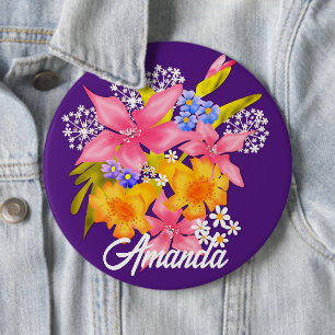 botón de ramo de primavera