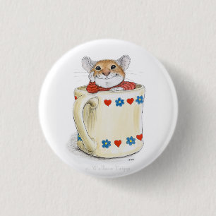 Botón de ratón de la taza de café