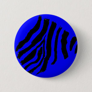 Botón de Raya de Cebra (Frambuesa Azul)