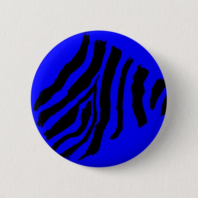Botón de Raya de Cebra (Frambuesa Azul) (Anverso)