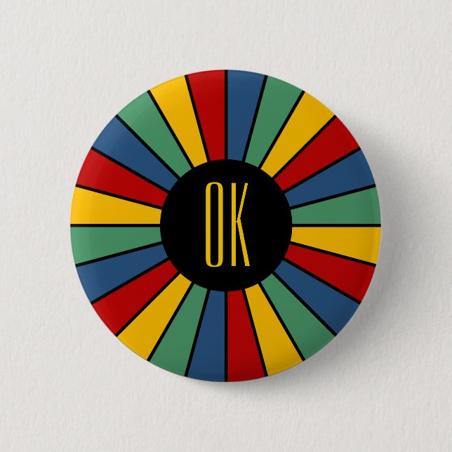 BOTÓN DE RAYOS I + su foto, texto, monograma (Anverso)