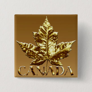 Botón de recuerdo de Canadá Botones de oro de Cana