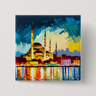 botón de recuerdo de la Mezquita de Estambul