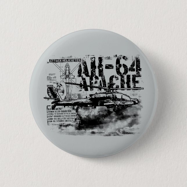 Botón de redondeo Apache AH-64 (Anverso)